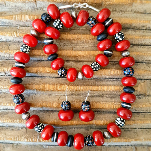 RED DOTS Schmuck Set