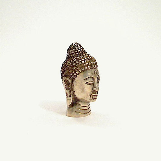 Y0541 | Buddhakopf aus Weißmetall