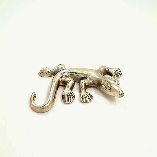 Y0472 | Gecko aus Weißmetall