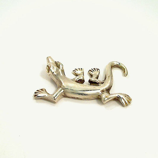 Y0472 | Gecko aus Weißmetall