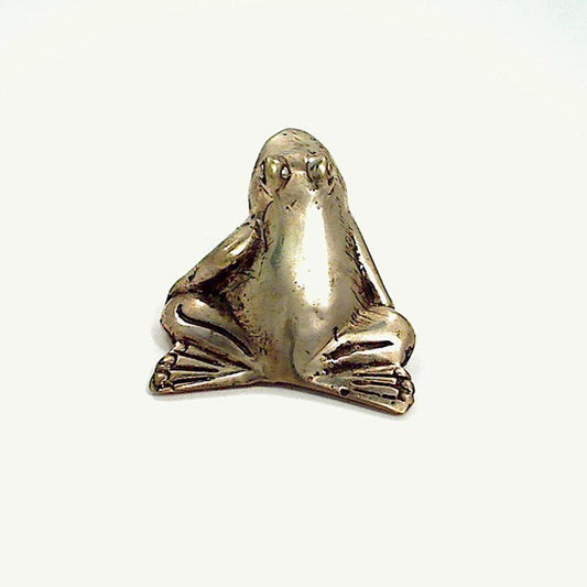 Y0479 | Frosch aus Weißmetall